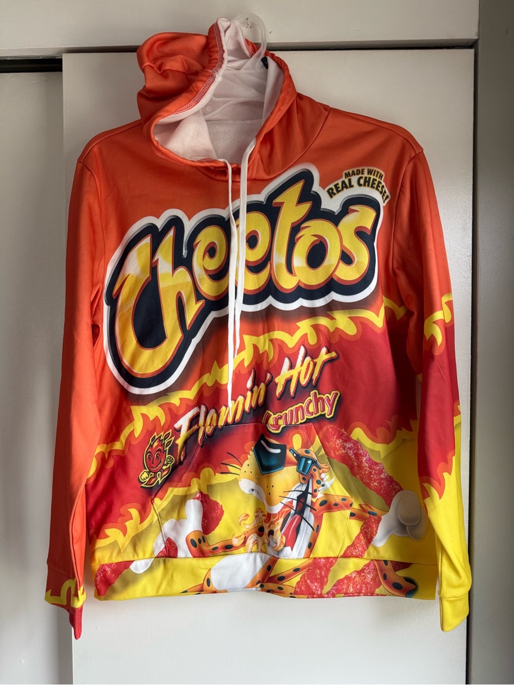 Flamin' Hot Men's Pullover Hoodie - Orange/Red/Yellow